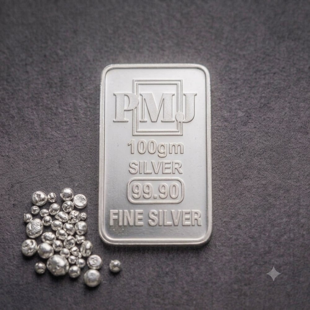 PMJ SILVER FINE BAR 999 100GM
