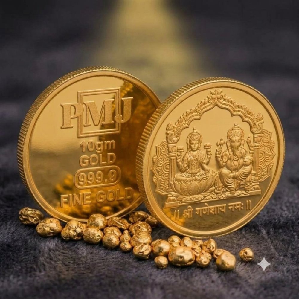Lakshmi Ganesh Gold Coin 24K