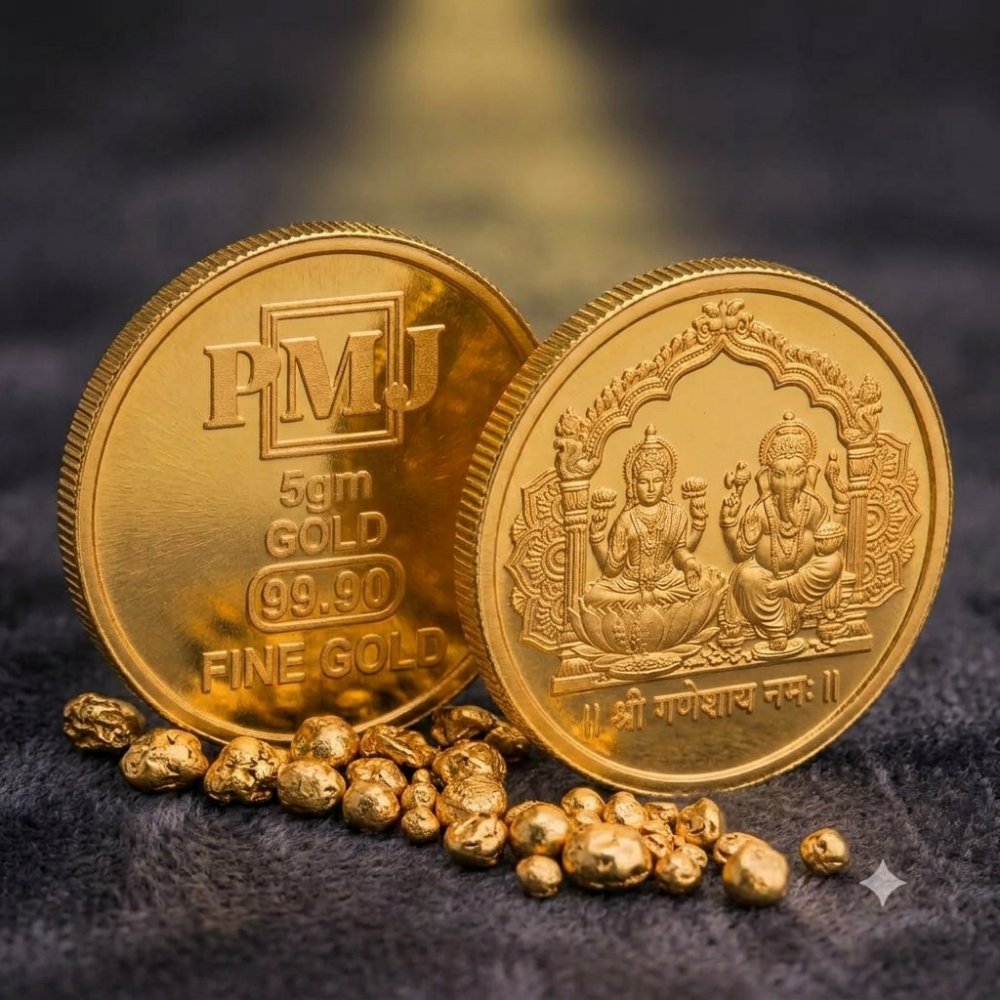 Lakshmi Ganesh Gold Coin 24K