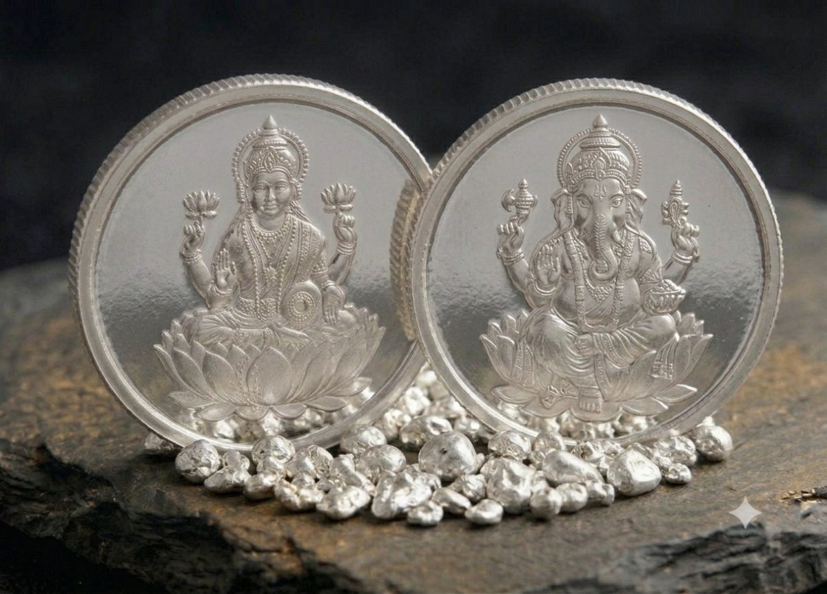 PMJ SILVER FINE COIN LAKSHMI GANESH — photo 2